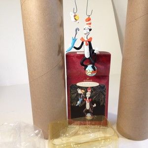 Vintage The Cat In The Hat Dr Seuss Hallmark 1999 Keepsake Christmas Ornament